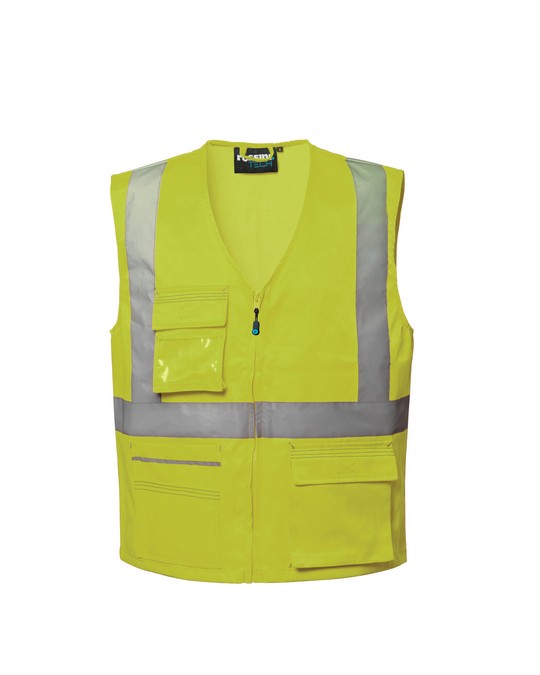 Gilet da Lavoro Multitasche Alta Visibilit� Rossini Ken Hi-Vis HH229