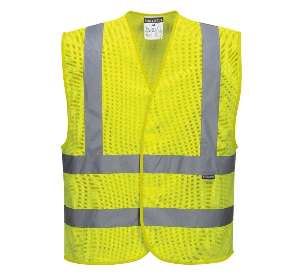 Gilet da Lavoro Banda Verticale MeshAir Alta Visibilita Portwest C370
