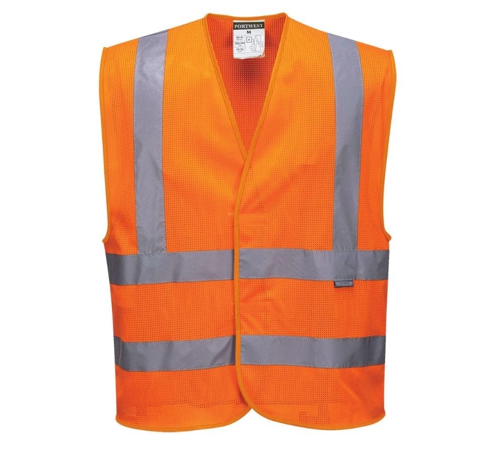 Gilet da Lavoro Banda Verticale MeshAir Alta Visibilita Portwest C370