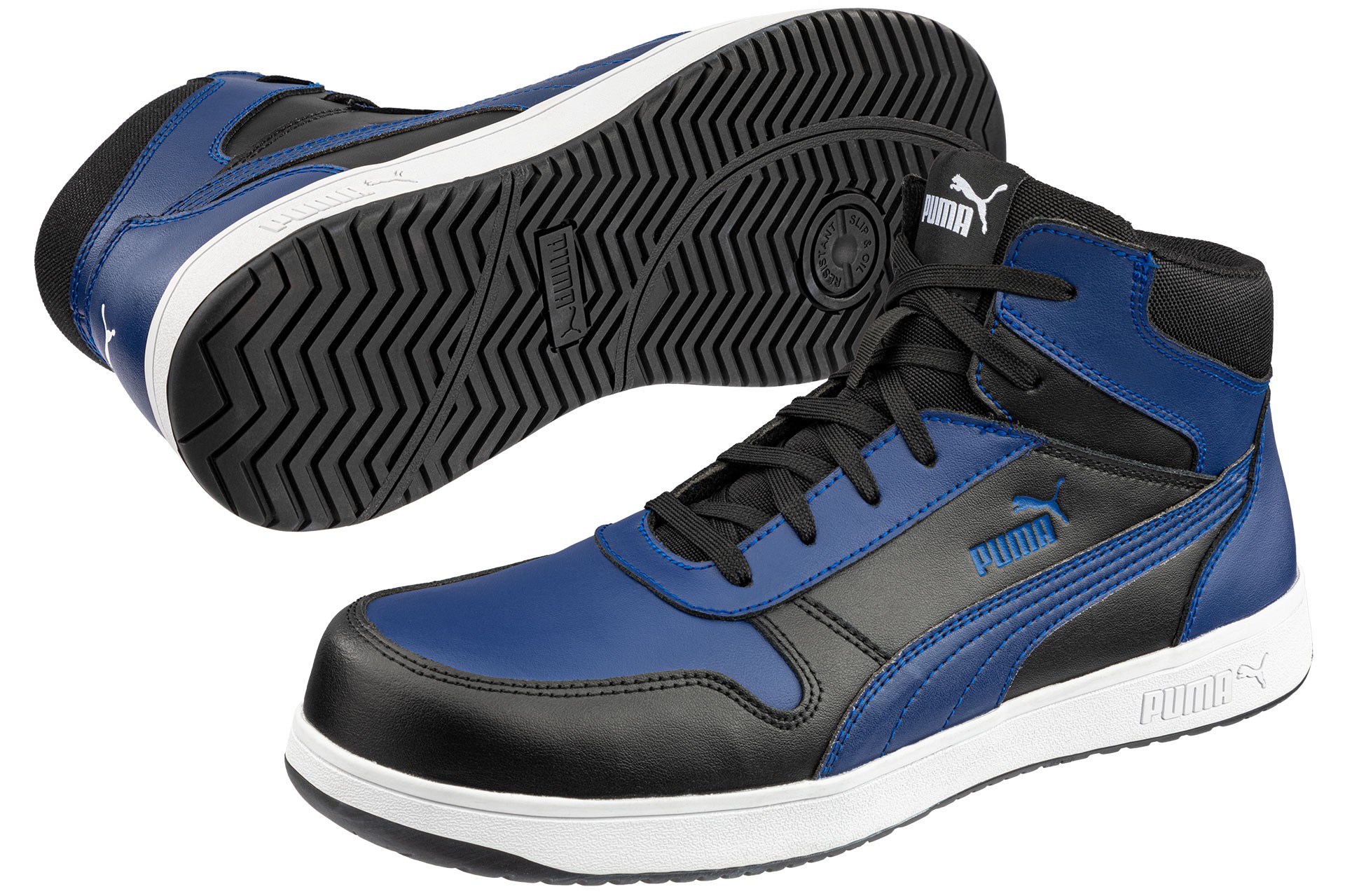Scarpe antinfortunistiche Puma Frontcourt Blue/Black Mid S3 FO HRO ESD SRC 630070