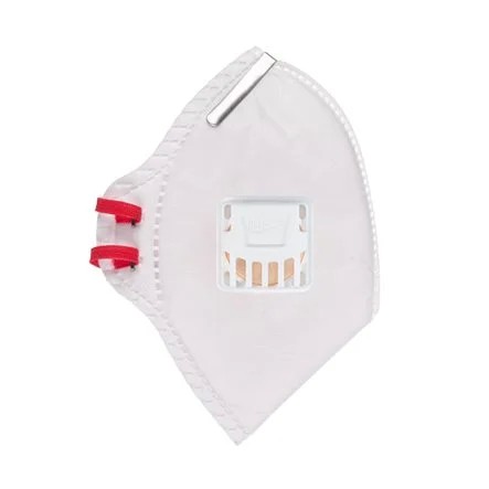 15 Pezzi - Mascherina da Lavoro FFP2 Pieghevole con Valvola Milwaukee Respirator 4932478801