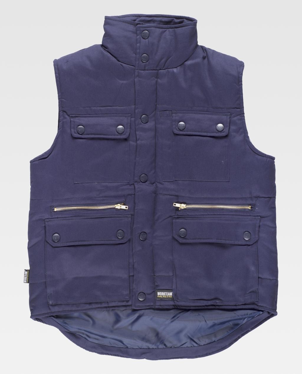 Gilet da Lavoro Workteam Imbottito Multitasche S3209
