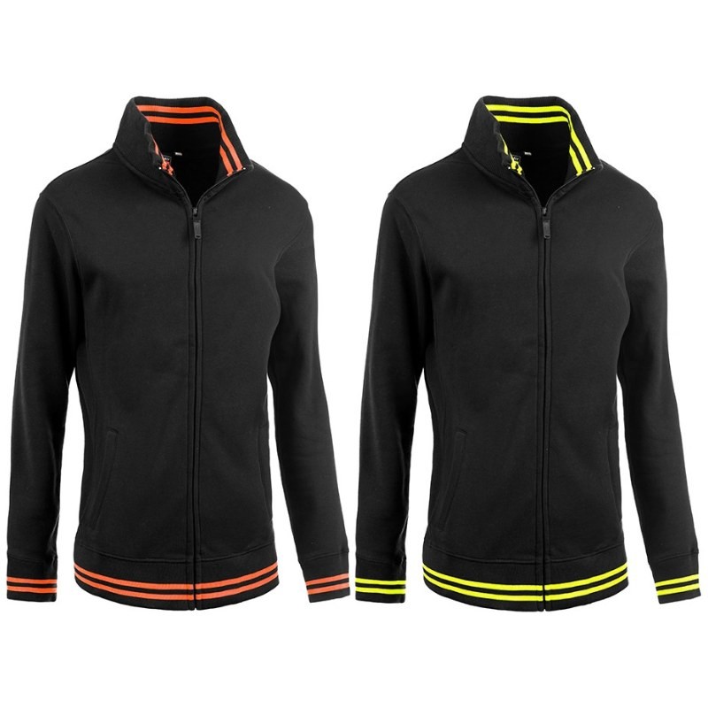 Felpa da Lavoro Stretch Da Donna Zip Intera Sottozero Butterfly Black Line E0932
