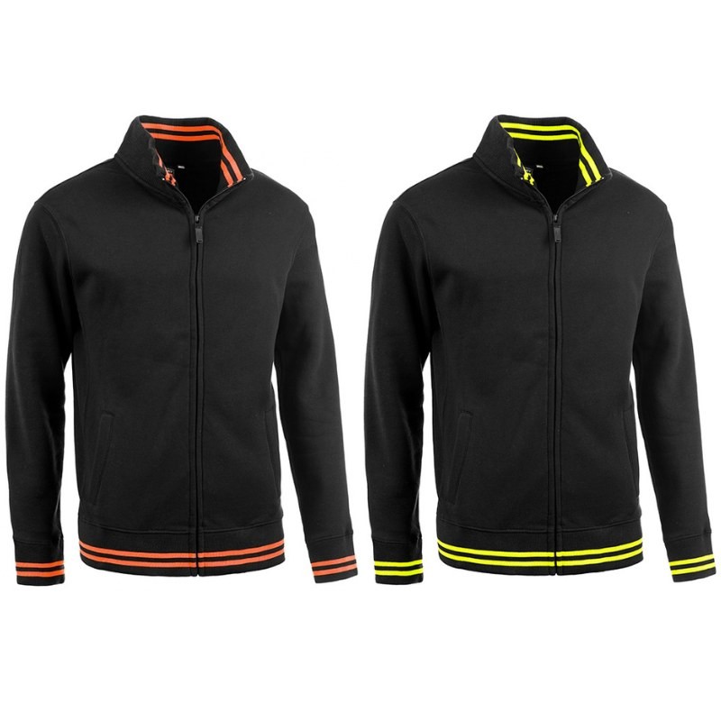 Felpa da Lavoro Stretch Zip Intera Sottozero Eagle Black Line E0931