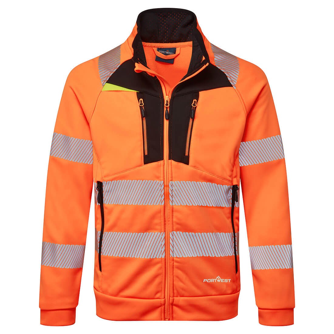 Felpa da Lavoro DX4 Alta Visibilit� Zip intera Portwest DX477