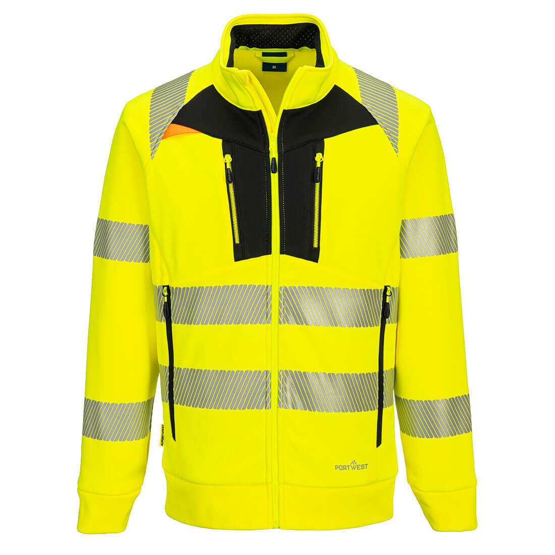Felpa da Lavoro DX4 Alta Visibilit� Zip intera Portwest DX477