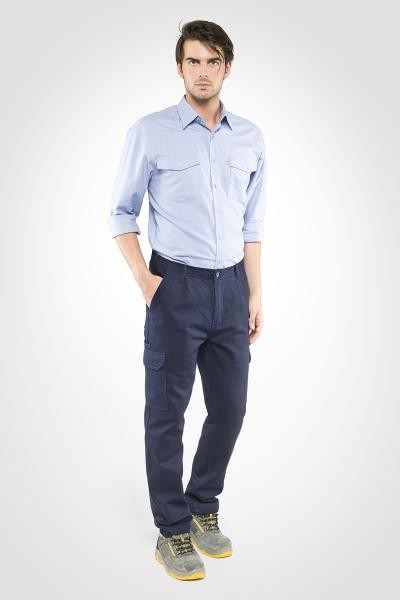 Pantaloni da Lavoro 100% Cotone Multitasche Sottozero Kryos 20595