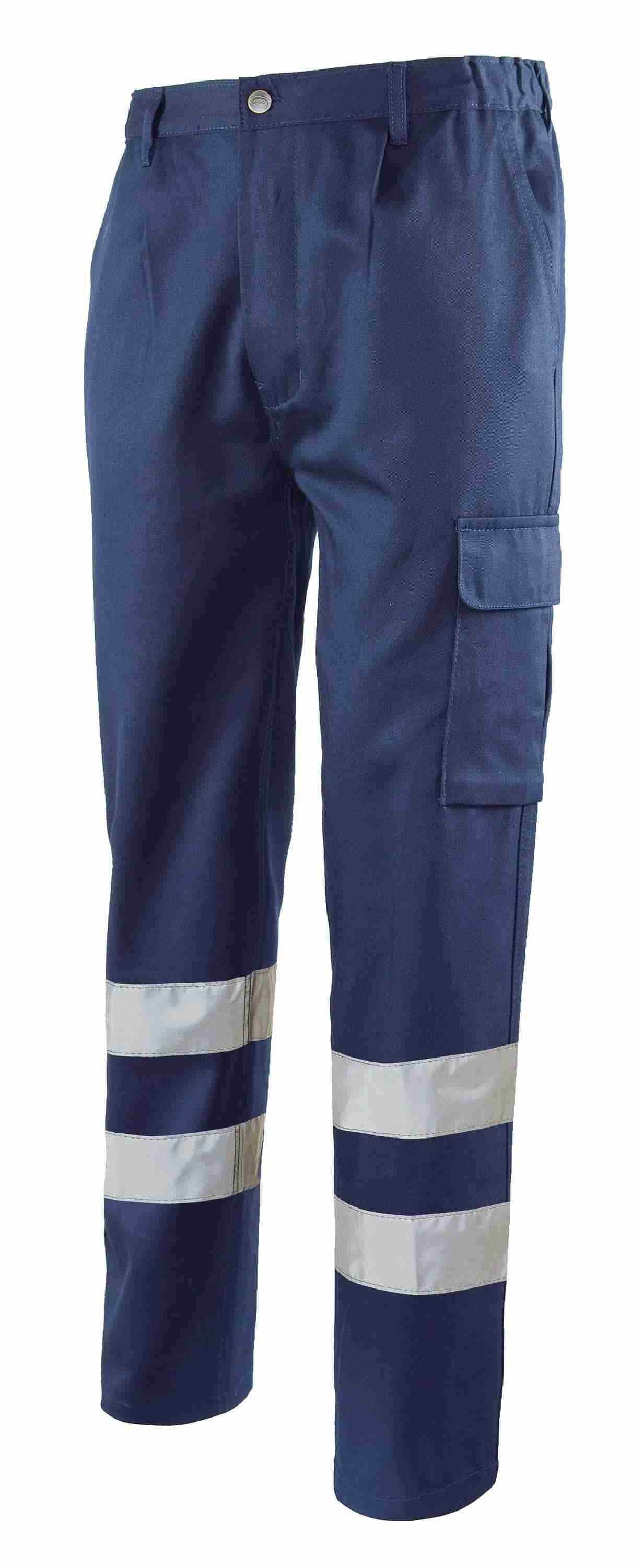 Pantalone da lavoro 100% cotone Alta visibilit� Multitasche Logica 9030AID-L