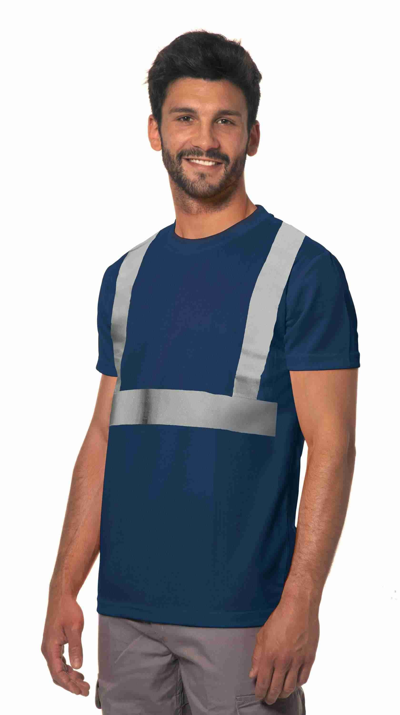 T-shirt da lavoro Alta visibilit� 100% cotone manica corta Logica 993HV-L
