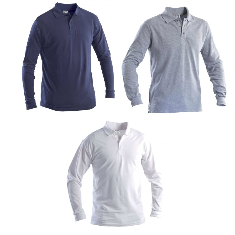 Polo da lavoro manica lunga 100% cotone pettinato P&P Loyal STP35 102