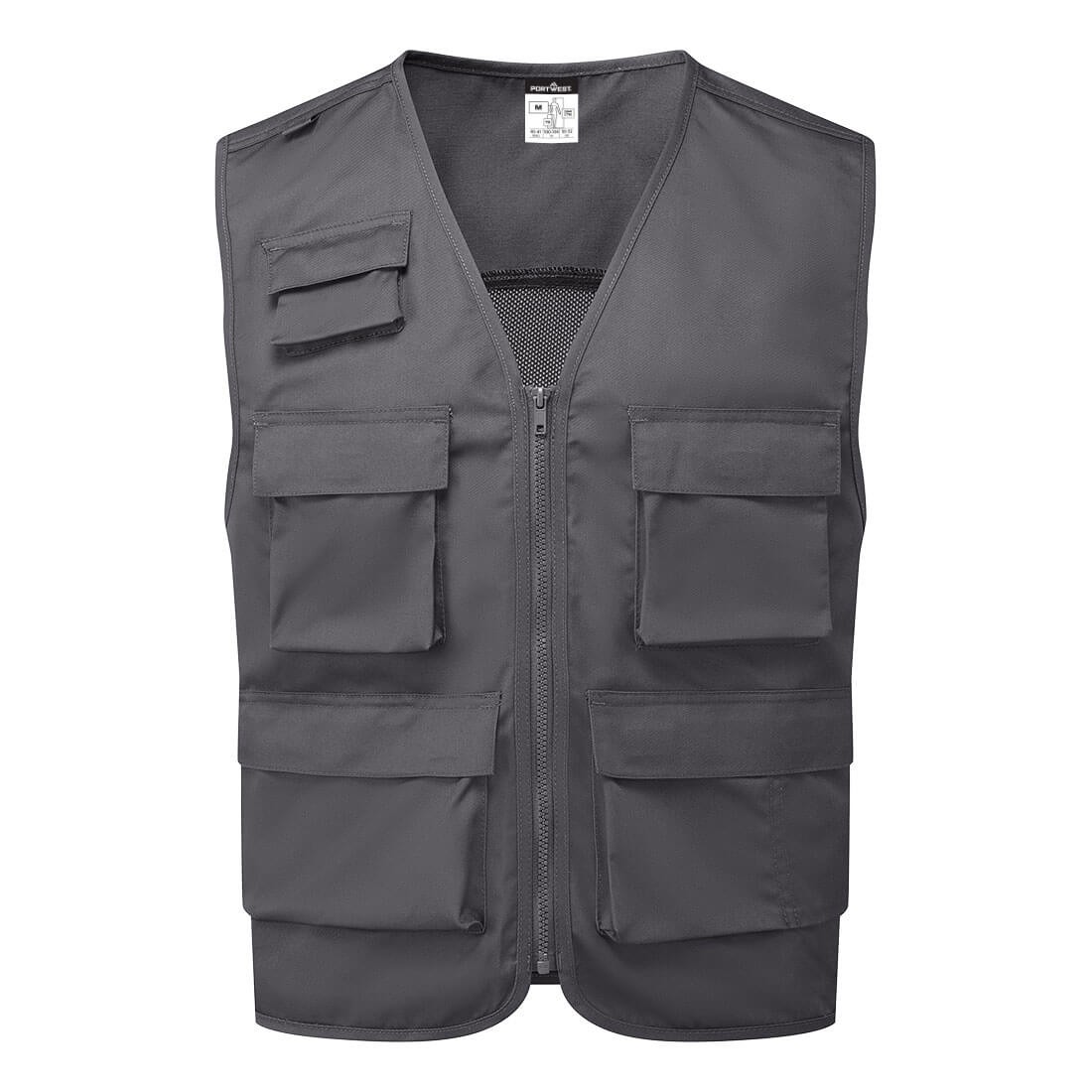 Gilet da Lavoro Multitasche Zip Intera Portwest C704