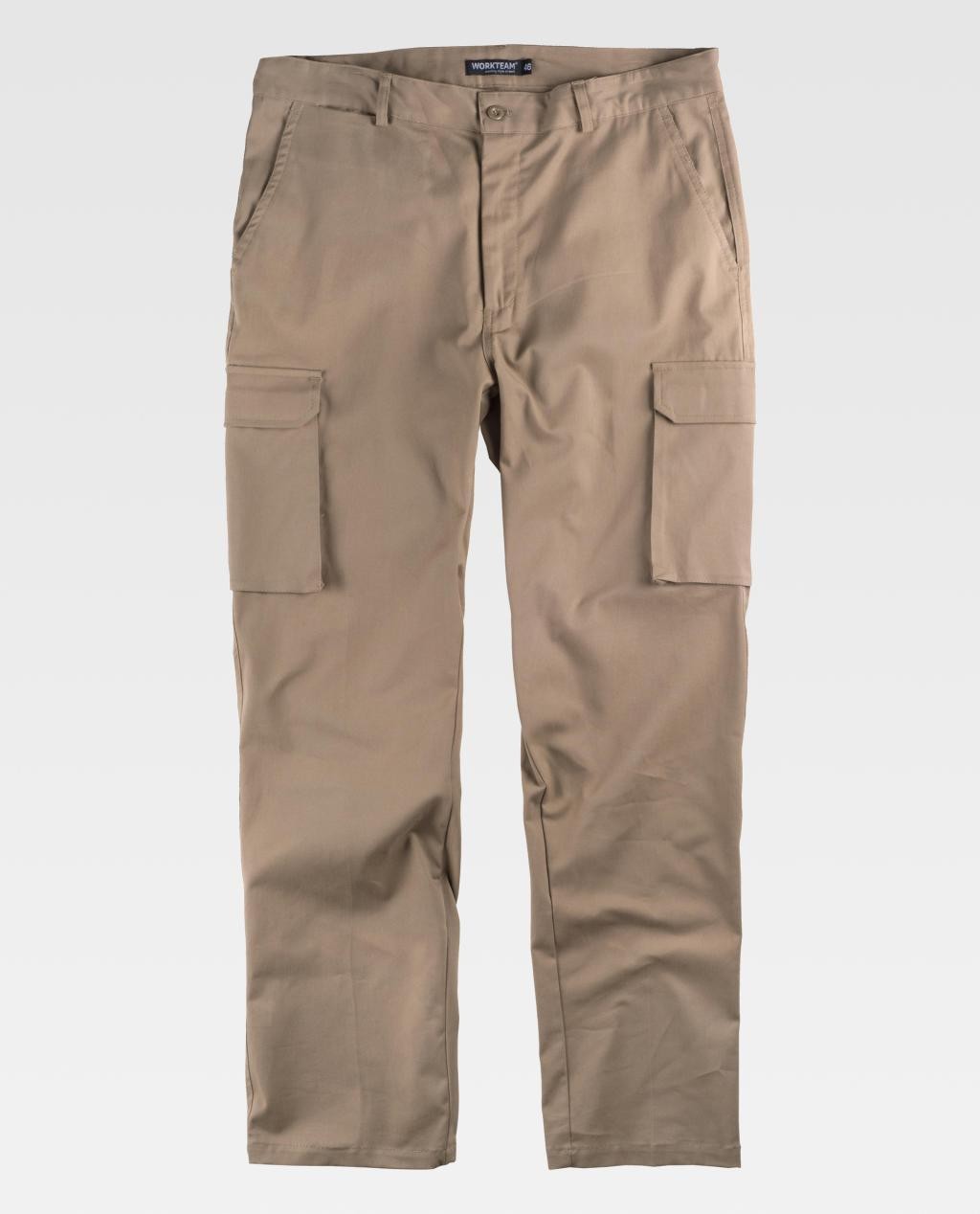 Pantaloni da Lavoro Workteam Retto Multitasche B1421