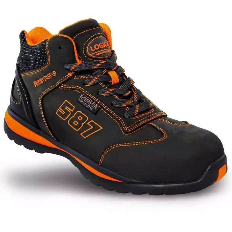 Scarpe antinfortunistiche Alte Logica Nabuk Metal-free S3 SRA ALFA-44