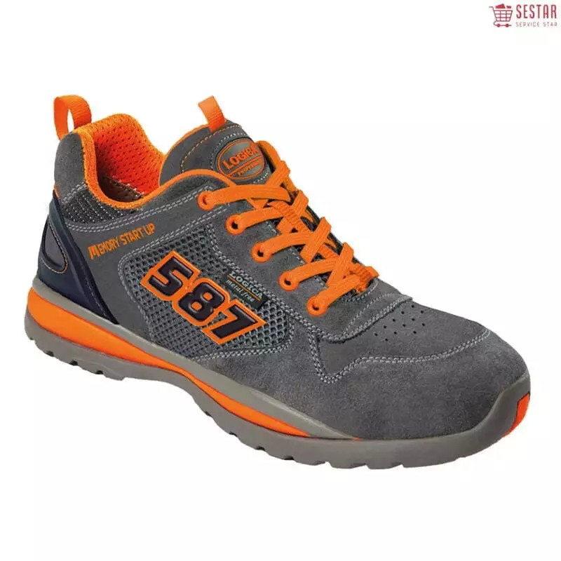 Scarpe antinfortunistiche basse scamosciate Metal-free Logica S1P KAPTUR-44