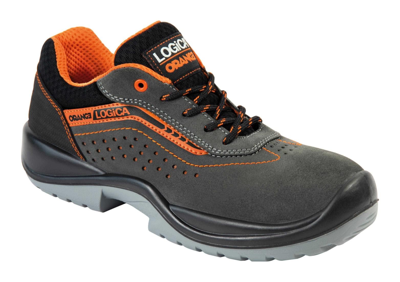 Scarpe Antinfortunistiche Basse Scamosciate Grigie Logica S1PS FO SR LIONE-44