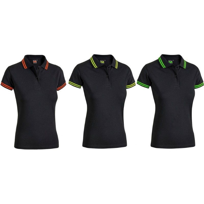 Polo da Lavoro da Donna Stretch Sottozero Sissi Black Line E0489