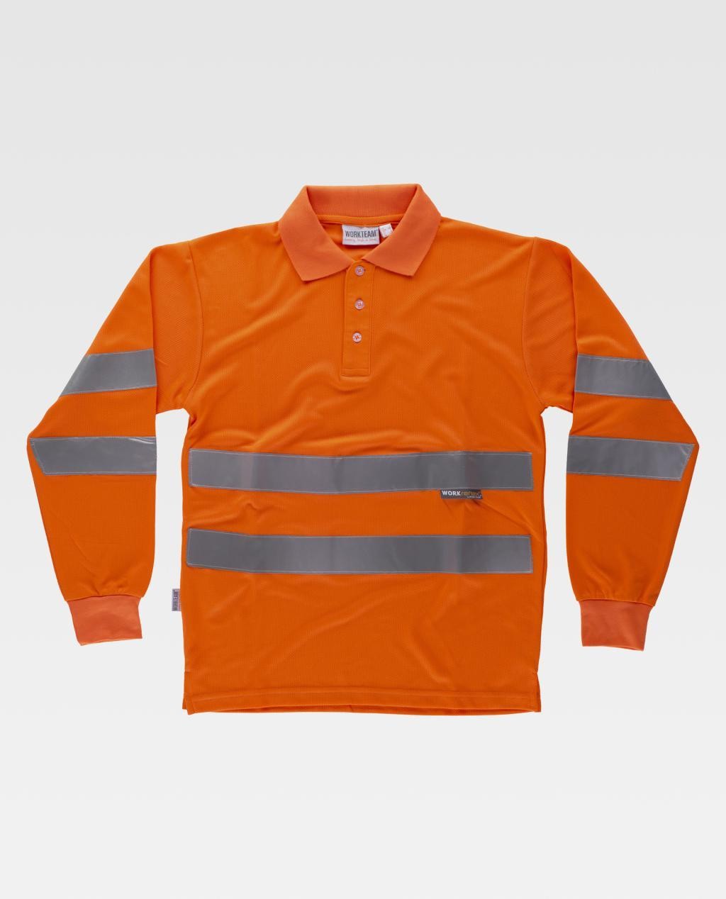 Polo da Lavoro Manica Lunga Alta Visibilit� C3833 - Workteam