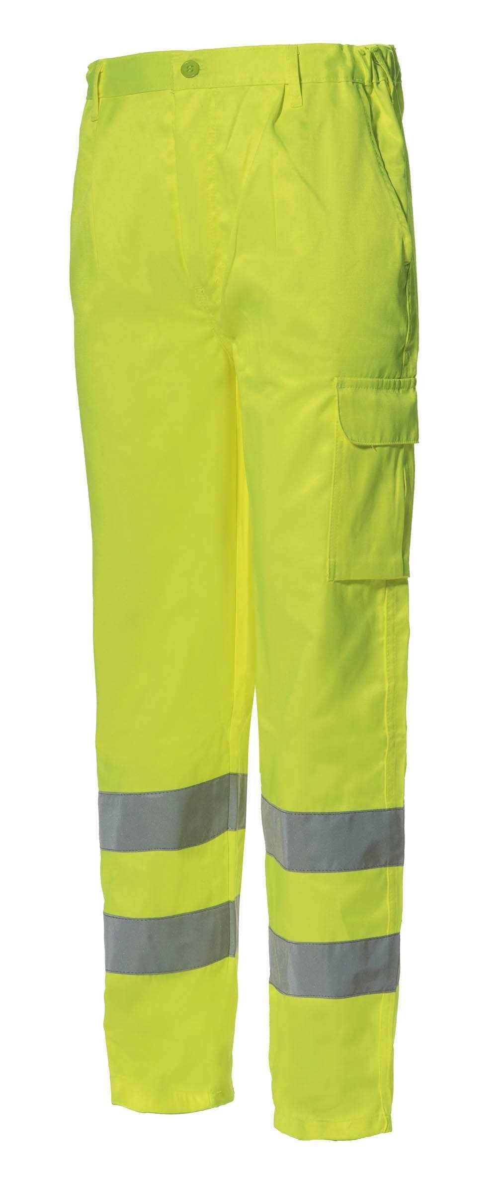 Pantalone da lavoro alta visibilit� multitasche Logica 830HV/G-L