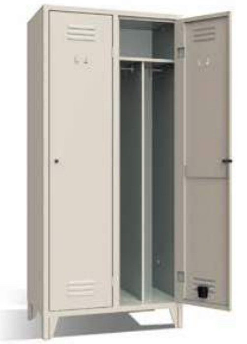 Armadio Spogliatoio 2 posti da lavoro 81X50X180 Logica 202EP