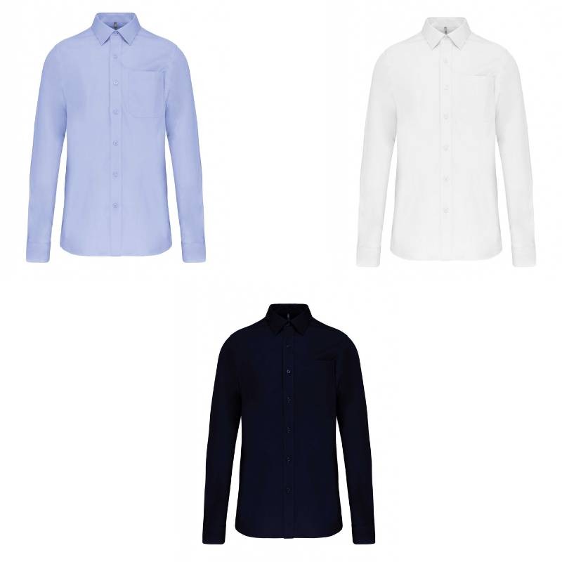 Camicia da lavoro Manica Lunga 100% cotone Logica K541
