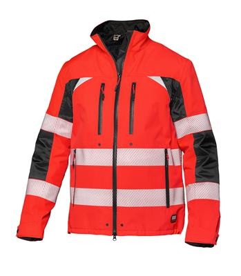Parka da Lavoro Alta Visibilit� Multitasche Impermeabile Zip Intera con Cappuccio Action Siggi 07GI0498