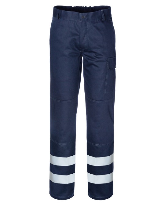 Pantalone da Lavoro Multitasche Rossini 100% Cotone Termoplus+ con Bande Rifrangenti A00133