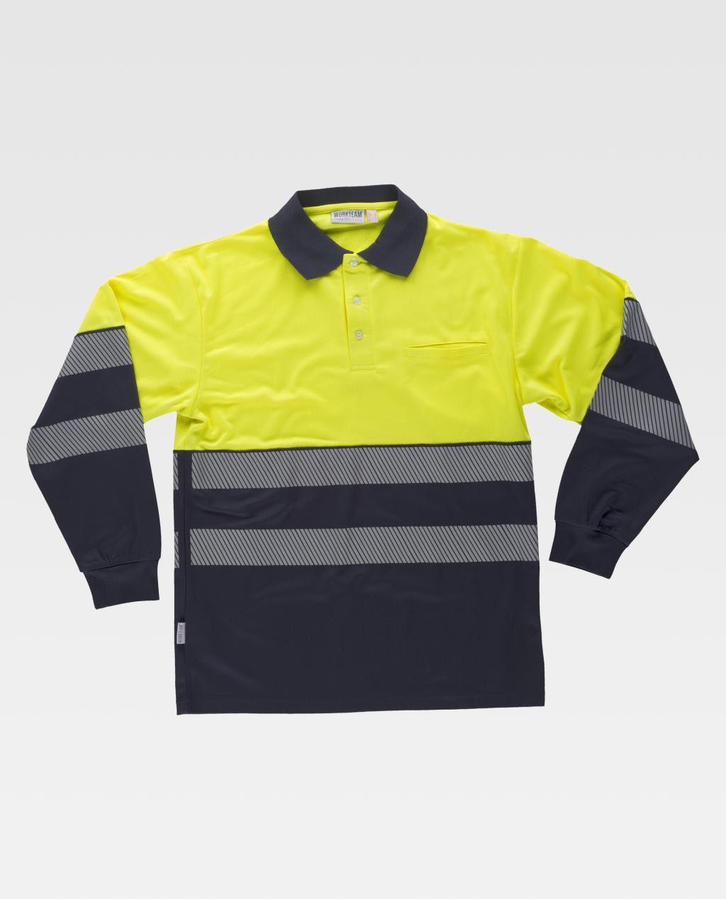 Polo da Lavoro Manica Lunga Alta Visibilit� C3891 - Workteam