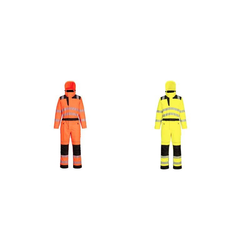 Tuta da Lavoro Alta Visibilit� Multitasche Impermeabile Portwest PW355