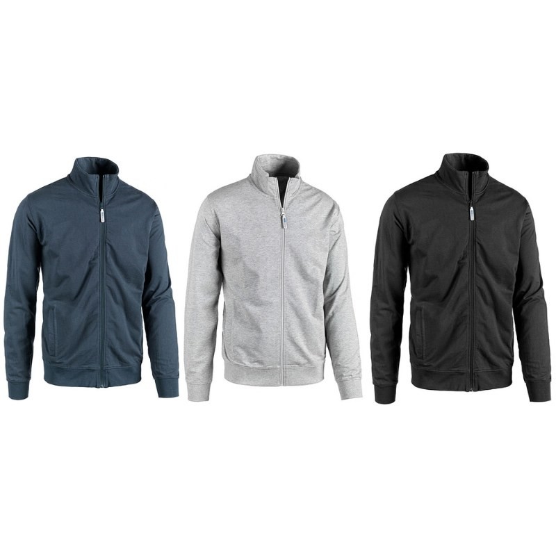 Felpa da Lavoro 100% Cotone Zip Intera Sottozero Terry 51300