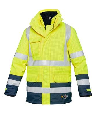 Parka da Lavoro Alta Visibilit� Multitasche Multiprotezione Impermeabile Siggi 25GI0479