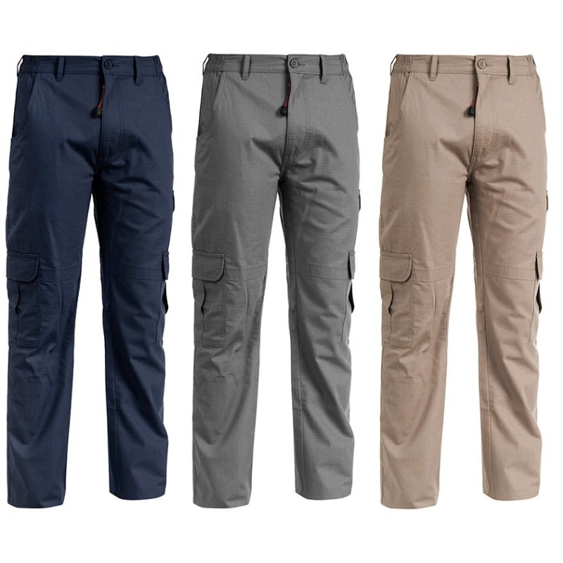Pantaloni da Lavoro Multitasche Stretch 100% Cotone Sottozero Brasco E0203