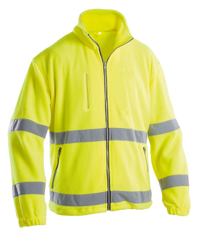 Felpa da Lavoro in Pile Alta visibilit� Zip Intera P&P Loyal AVC16 307