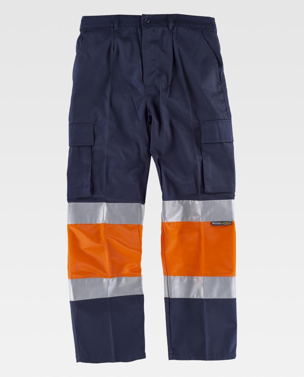 Pantalone da Lavoro Workteam Multitasche Alta Visibilit� C4018