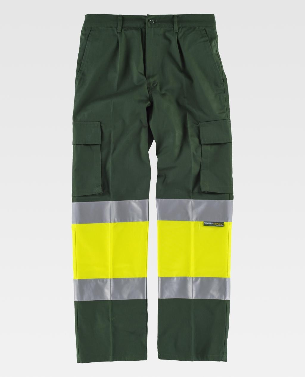 Pantalone da Lavoro Workteam Multitasche Alta Visibilit� C4018