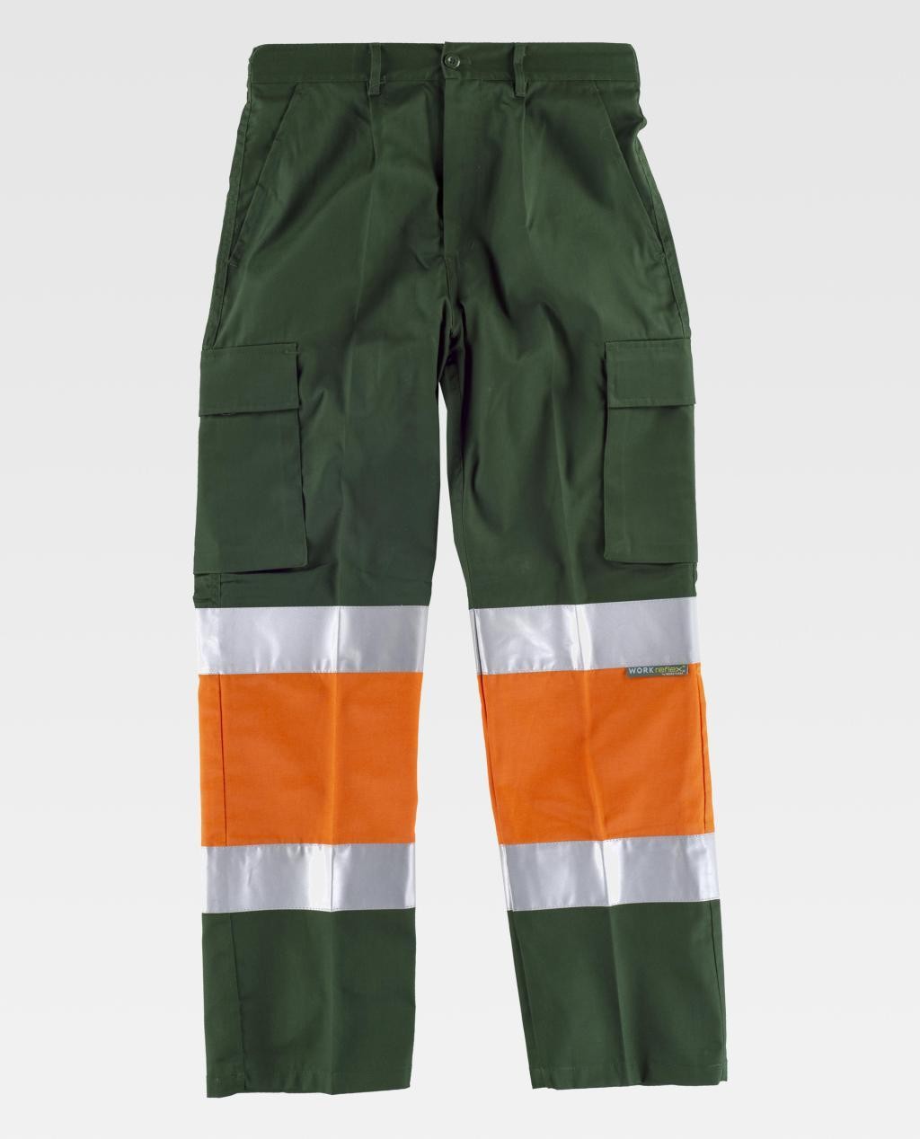 Pantalone da Lavoro Workteam Multitasche Alta Visibilit� C4018