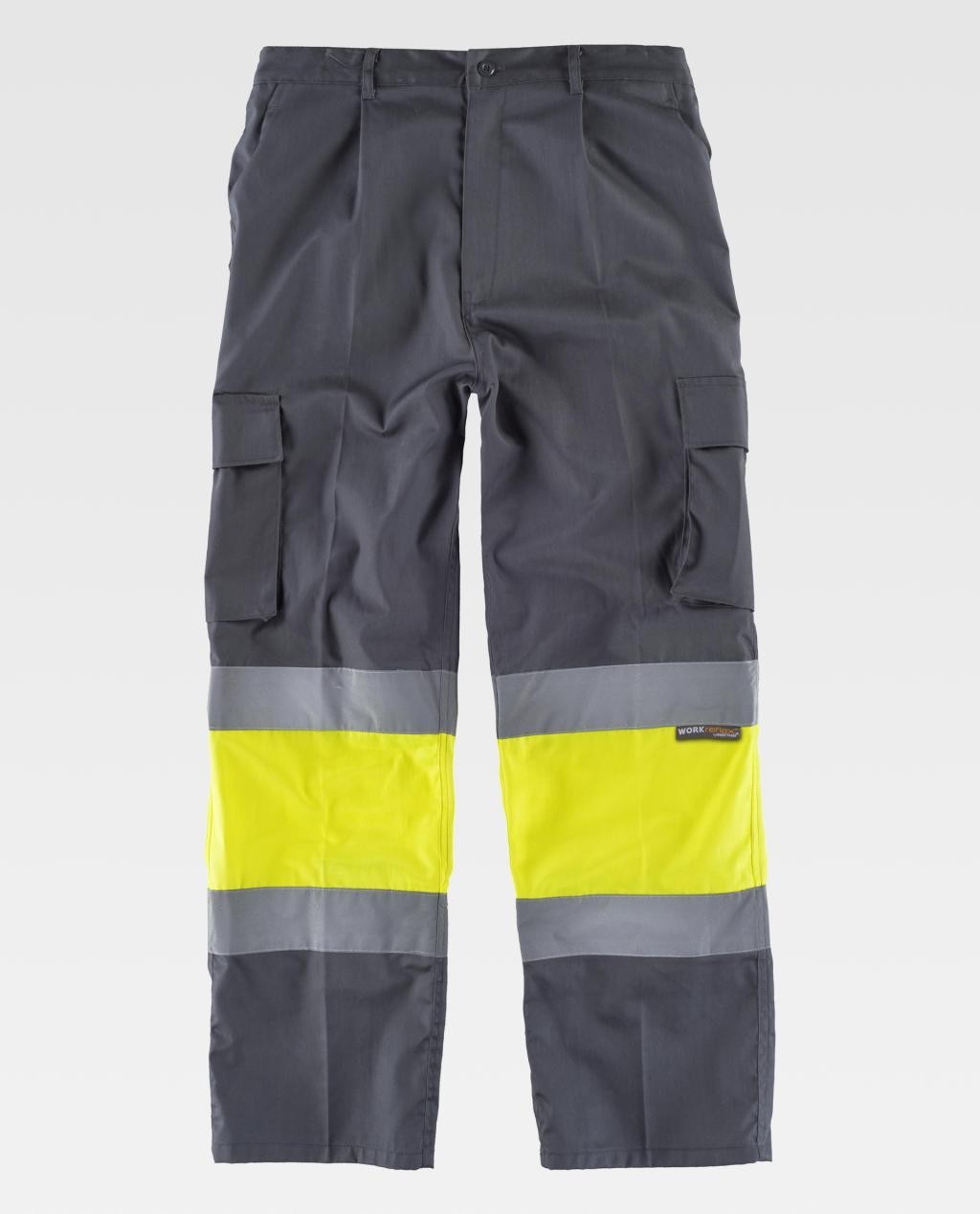 Pantalone da Lavoro Workteam Multitasche Alta Visibilit� C4018
