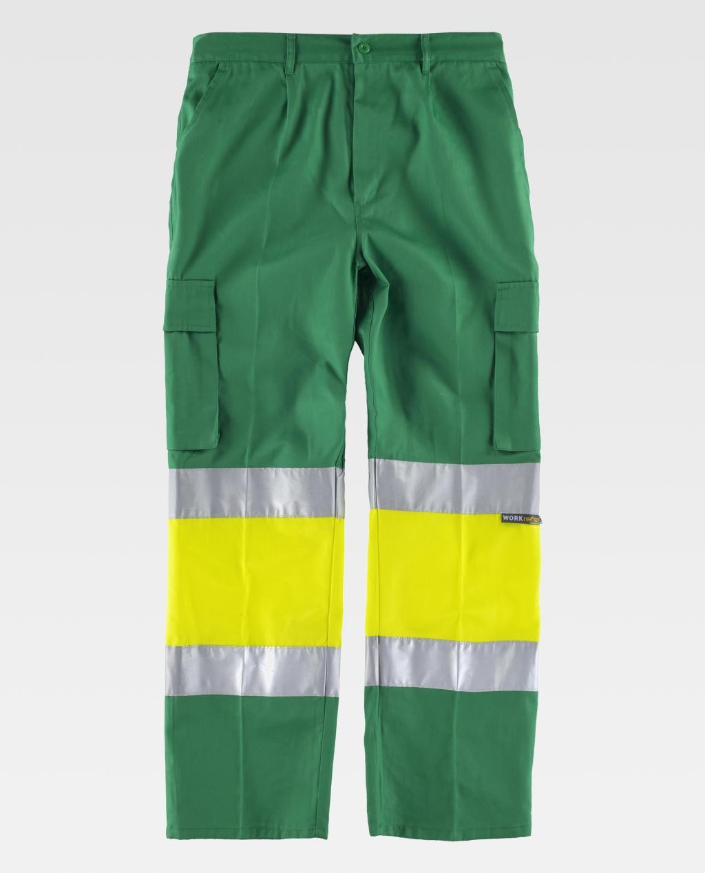 Pantalone da Lavoro Workteam Multitasche Alta Visibilit� C4018