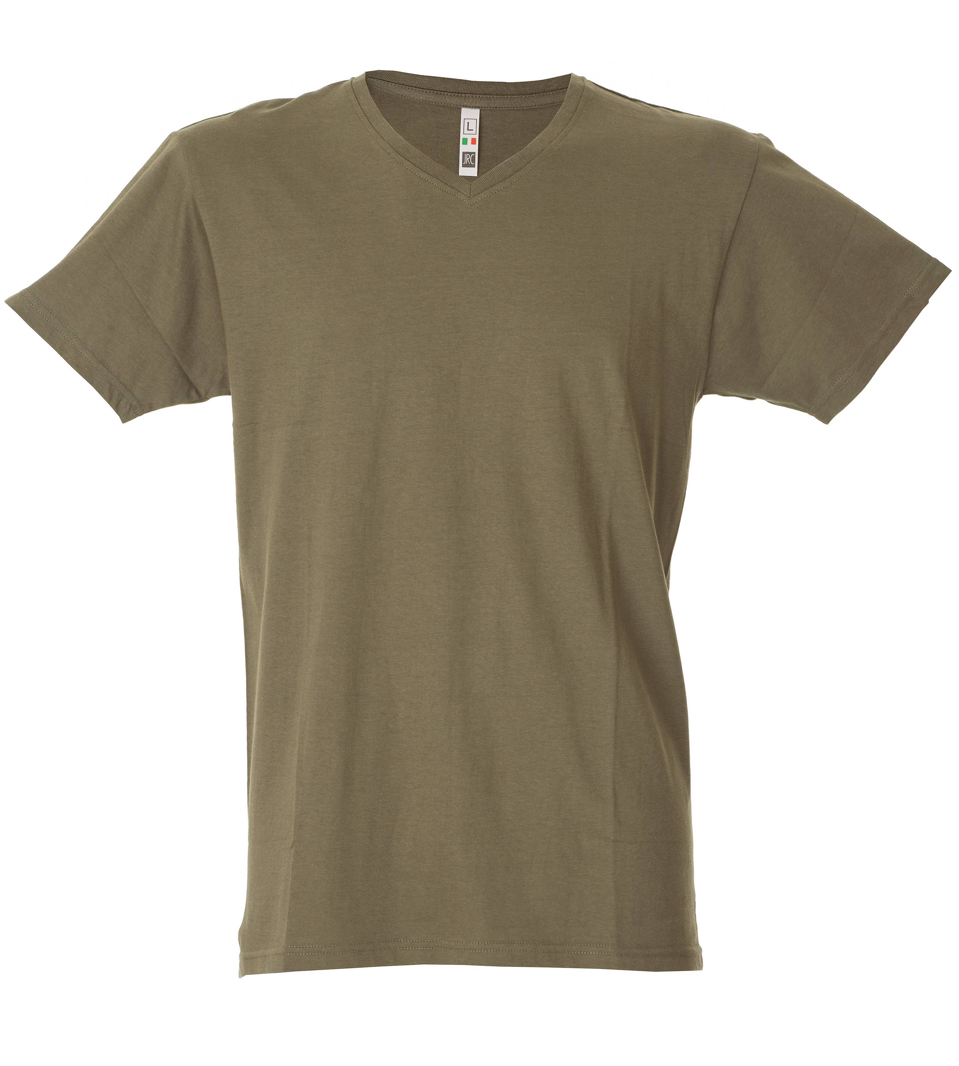 5 Pezzi - T-Shirt collo a V da Lavoro 100% Cotone JRC Venezuela 991884