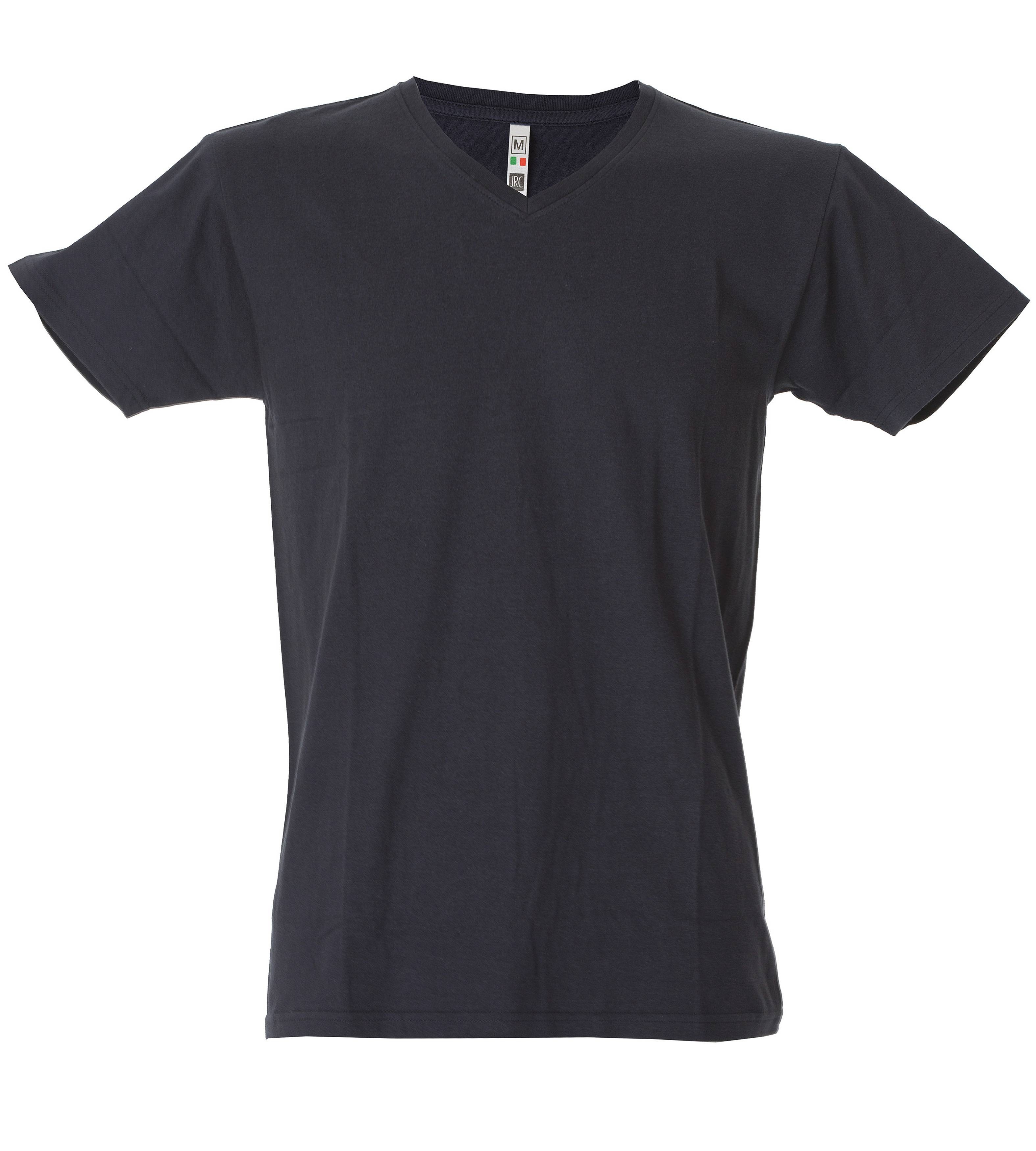 5 Pezzi - T-Shirt collo a V da Lavoro 100% Cotone JRC Venezuela 991884