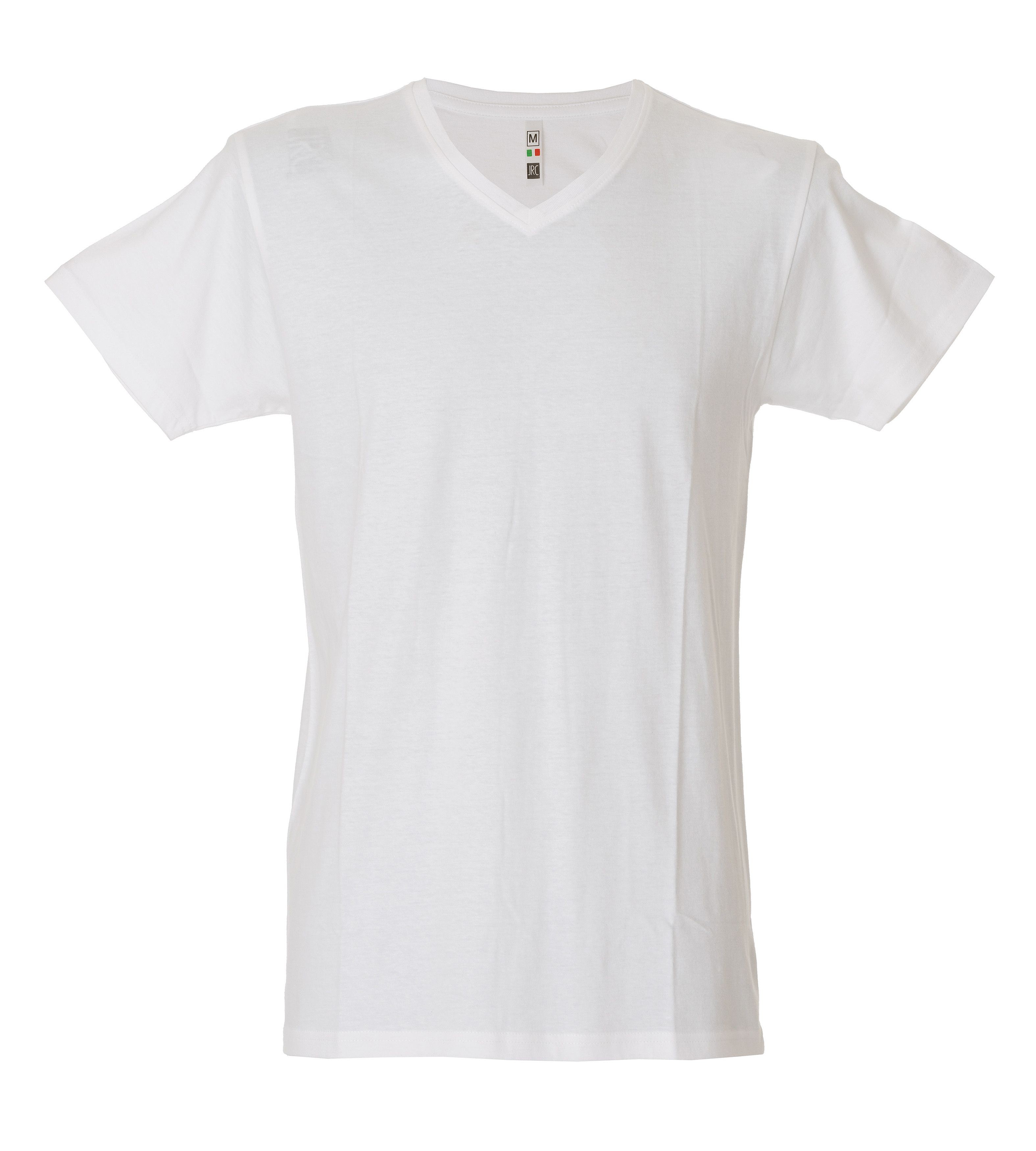 5 Pezzi - T-Shirt collo a V da Lavoro 100% Cotone JRC Venezuela 991884