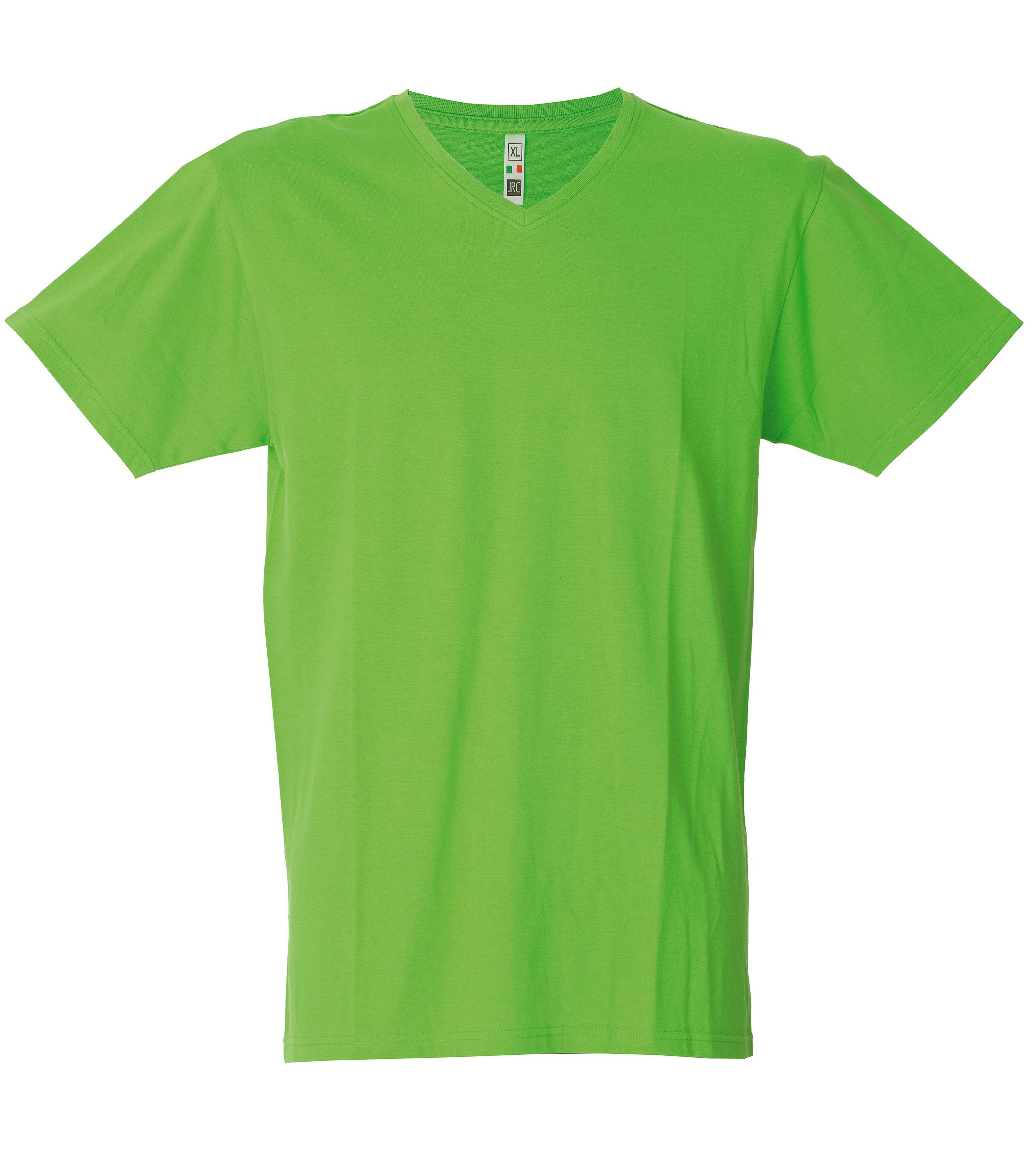 5 Pezzi - T-Shirt collo a V da Lavoro 100% Cotone JRC Venezuela 991884