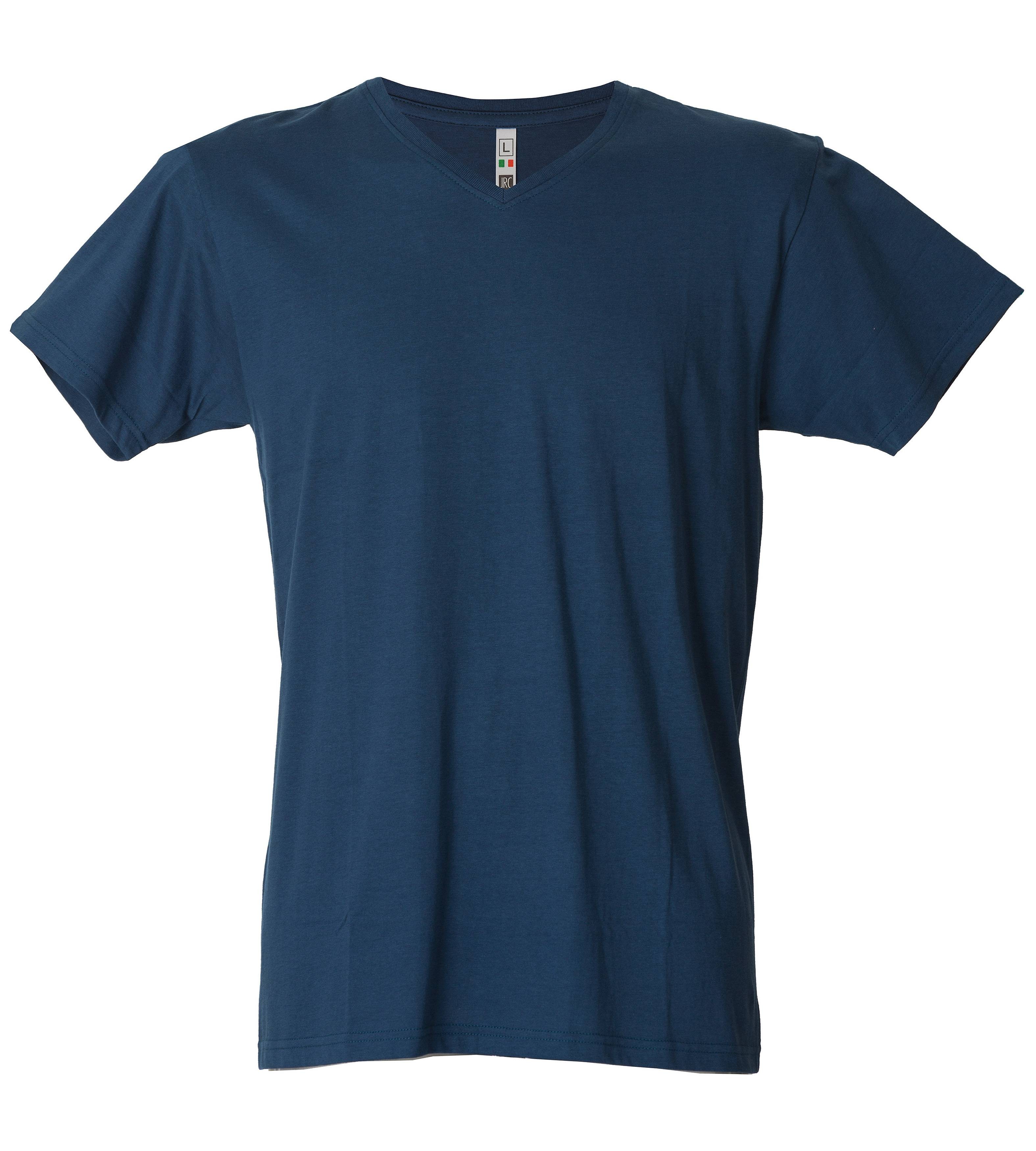 5 Pezzi - T-Shirt collo a V da Lavoro 100% Cotone JRC Venezuela 991884