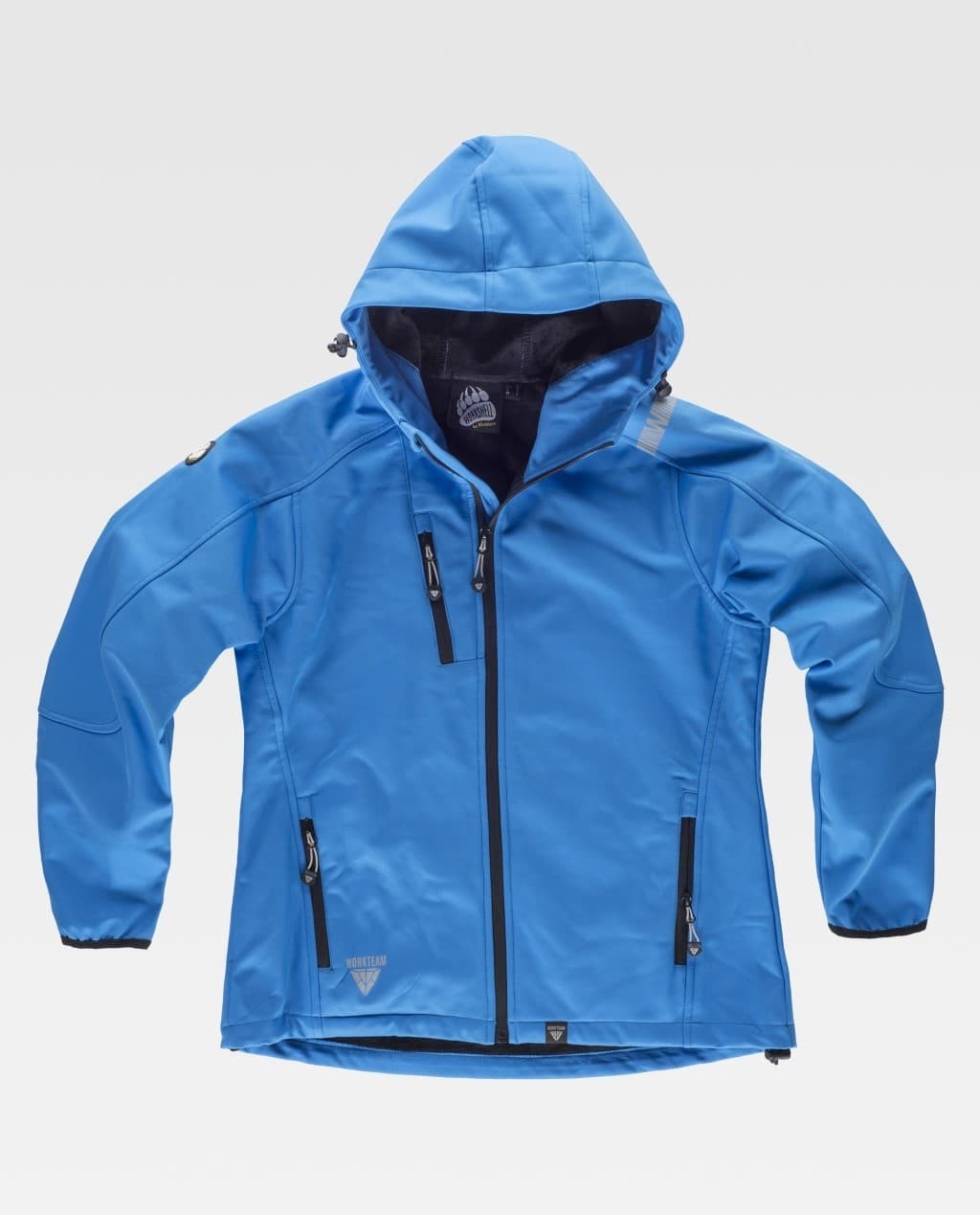 Giacca da Lavoro Workteam Workshell Multitasche con Cappuccio Donna S9494
