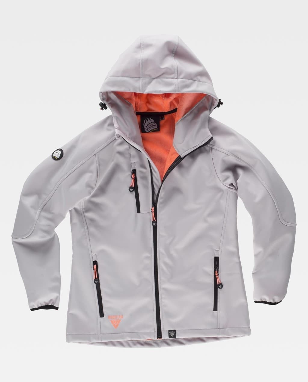 Giacca da Lavoro Workteam Workshell Multitasche con Cappuccio Donna S9494