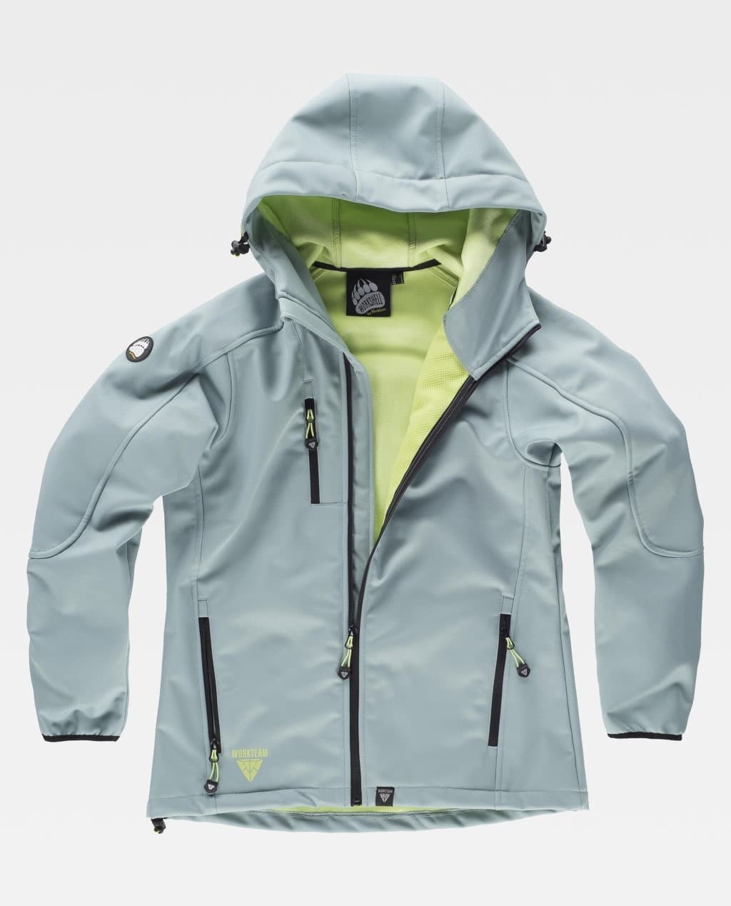 Giacca da Lavoro Workteam Workshell Multitasche con Cappuccio Donna S9494