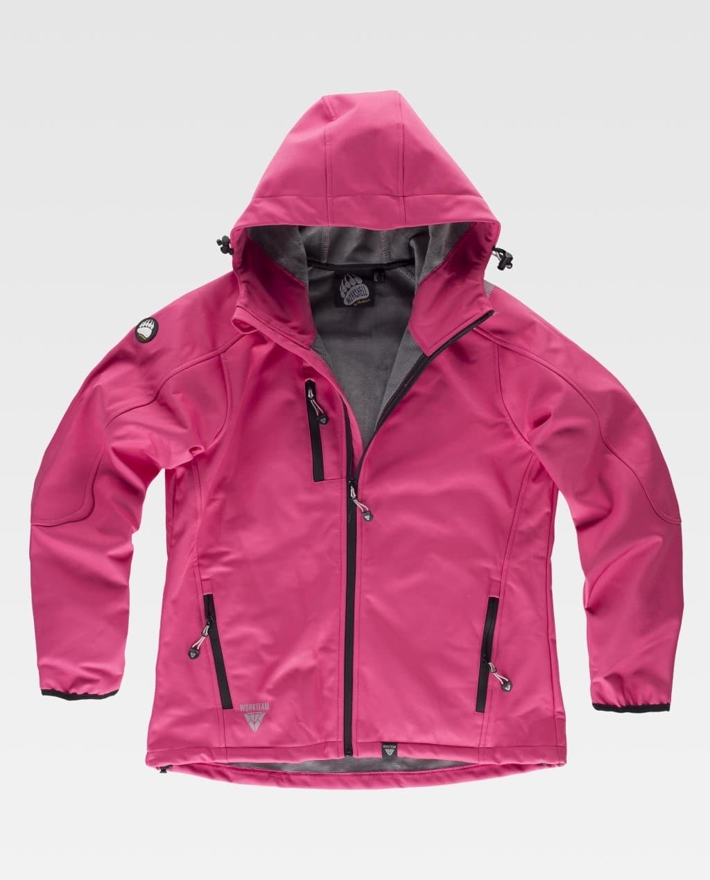 Giacca da Lavoro Workteam Workshell Multitasche con Cappuccio Donna S9494