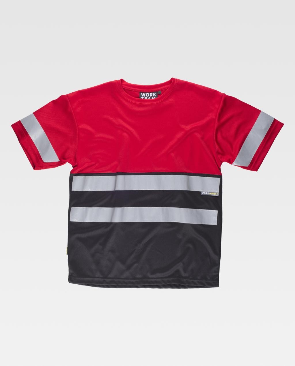 T-shirt da Lavoro Combinata con Bande C3940 - Workteam