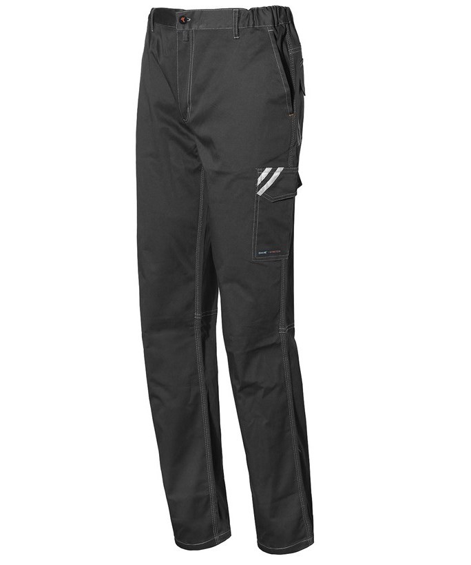 Pantalone da lavoro Stretch Multitasche Issa Line Start Heavy 8036BW