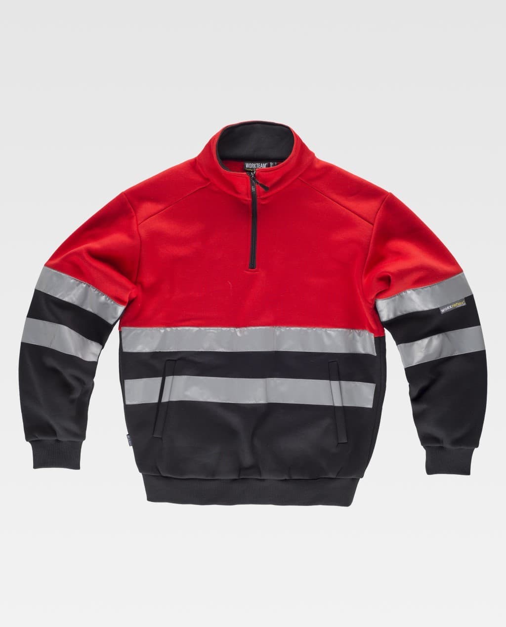 Felpa da Lavoro Mezza Zip Alta Visibilit� C9033 - Workteam