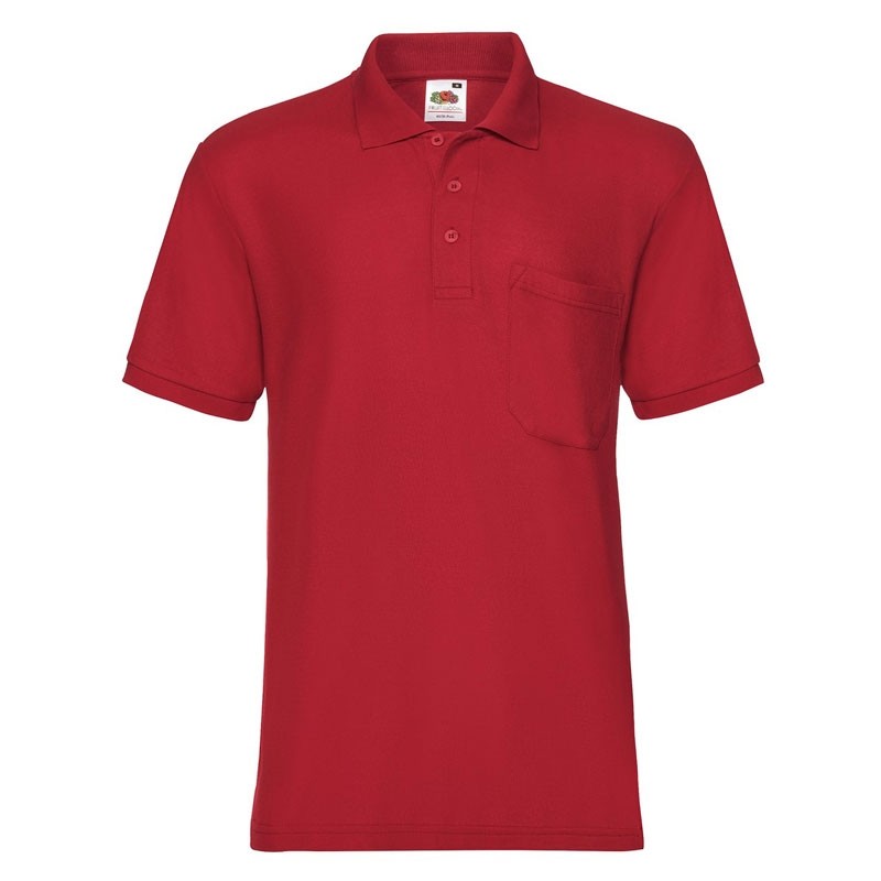 Polo da Lavoro Fruit of The Loom con Taschino e Chiusura a Bottoni FR633080